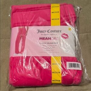 BRAND NEW Juicy Couture Hot Pink Velour Pants